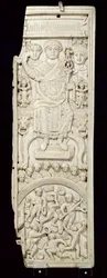 Panneau du Diptyque du Consul Areobindus, Constantinople, 506 AD