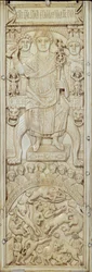Panneau du Diptyque du Consul Areobindus, Constantinople, 506 AD