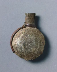 Ampoule de pèlerin avec scènes de la Crucifixion