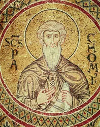 Saint Pachomius (d.346) (mosaïque)