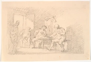 Intérieur avec joueurs