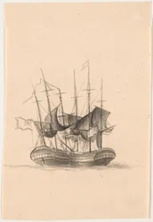 Deux navires de guerre anglais