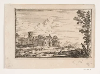 Villa avec double escalier vue du jardin