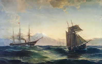 Navires au large des côtes de l