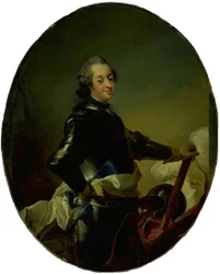 Portrait de Frederik V en armure