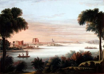 Vue de Schwerin, soir