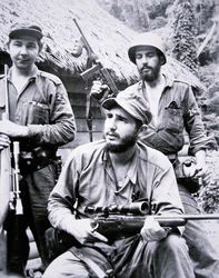 Fidel Castro dans les montagnes de la Sierra Maestra