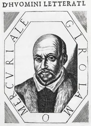 Portrait de Girolamo Mercuriale (1530-1606), médecin et philosophe italien, dessin à l