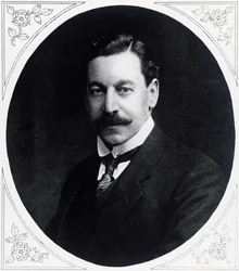 Portrait de Herbert Samuel (1870-1963), homme politique anglais, Illustrated War News, 19 janvier
