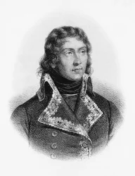 Portrait de Louis-Charles-Antoine Desaix de Veygoux (1768-1800), héros militaire français, gravure