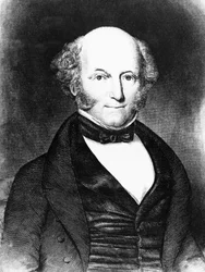 Portrait de Martin Van Buren (1782-1862), avocat et homme politique américain qui a été le 8e président des États-Unis de 1837 à 1841, gravure