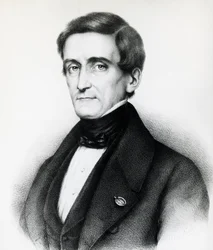 Portrait de Pellegrino Rossi (1787-1848), juriste italien, lithographie