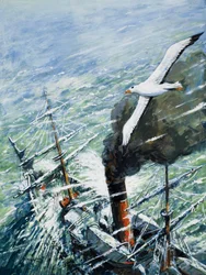 Expédition antarctique de Sir Ernest Shackleton sur The Quest 1921-22 (gouache sur papier)