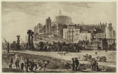 Château de Windsor au XVIIIe siècle (gravure)
