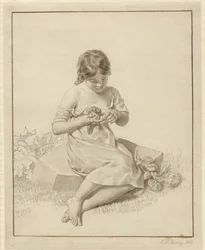 Une petite fille qui s