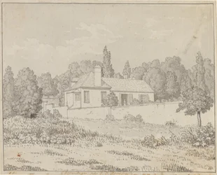 La maison de Jean-Jacques Rousseau dans le jardin du palais à Ermenonville