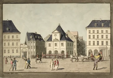 Kongens Nytorv avec la garde principale