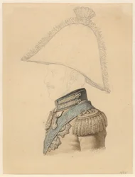 Portrait de Frederik VI, profil vers la gauche