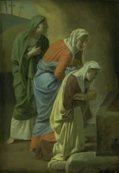 Les Trois Maries au tombeau du Christ (étude)