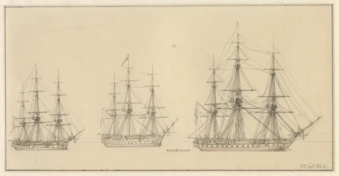 Trois navires de ligne russes