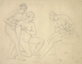 Esquisse pour le tableau des filles de Cekrops.