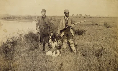 Fin de la saison des canards, île Turks, Californie, 1885