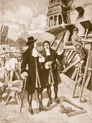 Pierre le Grand dans le chantier naval de Deptford