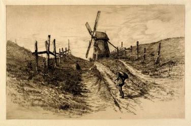 (Paysage avec moulin à vent)