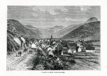 La vallée de Mont-Dore-les-Bains, France, 19ème siècle