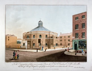 Chapelle de Surrey, Blackfriars Road, Southwark, Londres, 1816