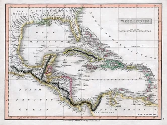 Carte des Antilles, 1808