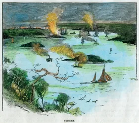 Sydney, Nouvelle-Galles du Sud, Australie, vers 1885