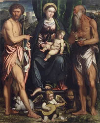 Madone et Enfant avec Saint Jean-Baptiste et Saint Jérôme