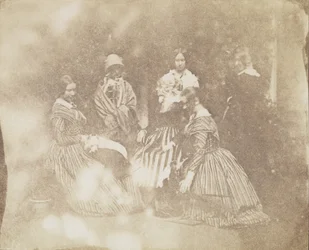 34. Groupes artistiques dans diverses poses, vers 1845