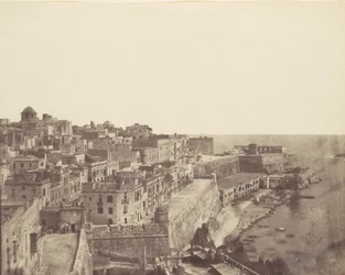 Le port de La Valette, Malte, années 1850