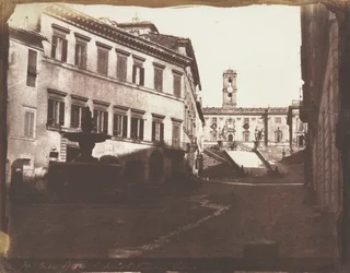 Vue des escaliers du Capitole, Rome