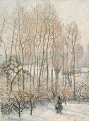 Lumière du matin sur la neige, Éragny-sur-Epte