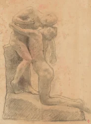 Çacountala, vers 1888 (fusain et estompe sur papier)