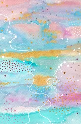 Abstrait aquarelle onirique
