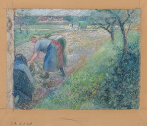 Travailleurs des champs, Pontoise, 1880