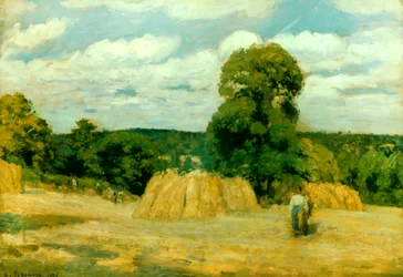 Récolte à Montfoucault, 1876