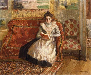 Jeanne lisant, 1899
