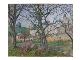 Le jardin de Maubuisson, vu vers la côte Saint-Denis, Pontoise, 1876