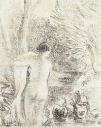 Nu avec des cygnes, c.1895