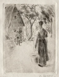 Paysanne portant des seaux, 1889