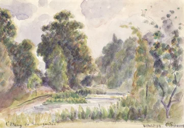 Étang aux jardins de Kew, 1892