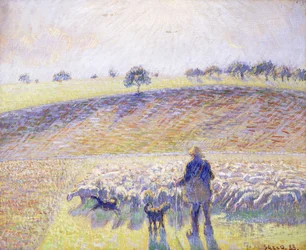 Berger avec des moutons, 1888