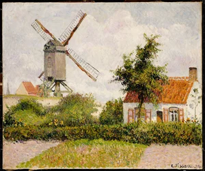 Moulin à vent à Knokke, Belgique, 1894
