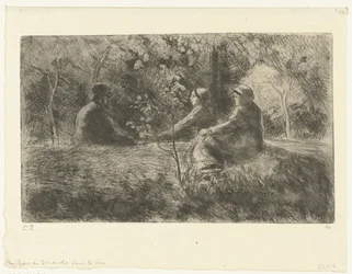 Repos dominical dans la forêt