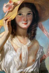 Jeune fille avec des fleurs (1843)